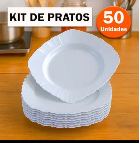 Pratos de plásticos para festas, churrascos e etc..
