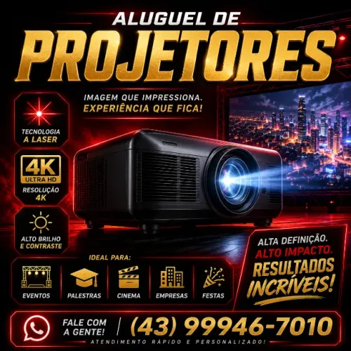 Projetor eventos locação