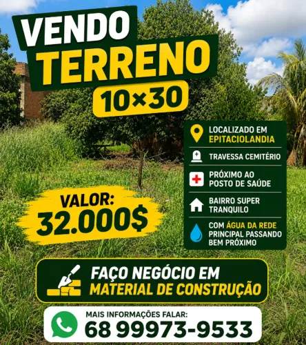 Terreno 10×30