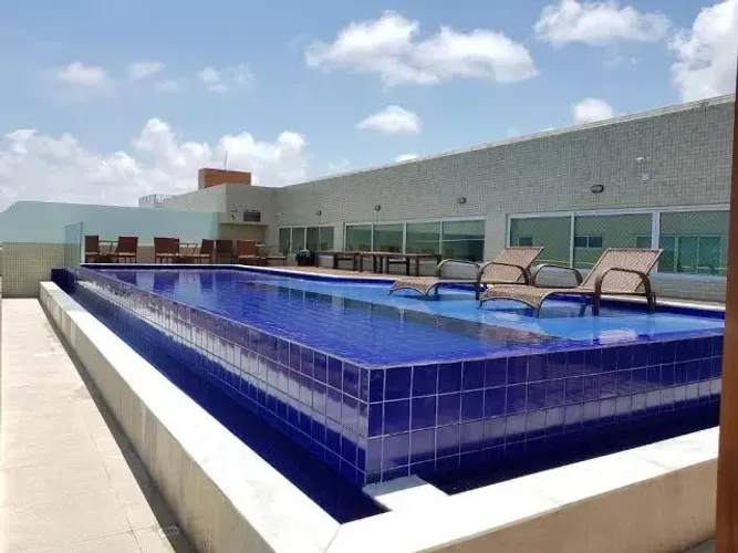Flat mobiliado vista mar em Intermares, até 4 pessoas. 