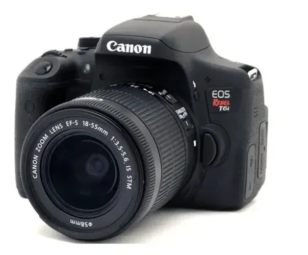 CÂMERA FOTOGRÁFICA - CÂNON T6I + LENTE KIT