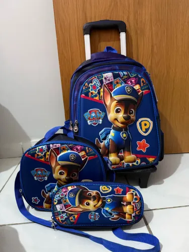 Kit mochila escolar patrulha canina