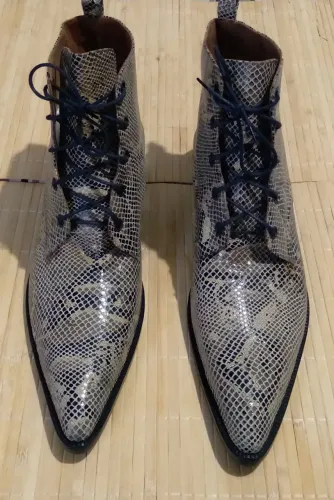 Bota Couro de Cobra Tam 41