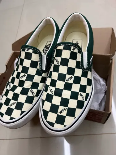 tênis vans classic slip-on verde