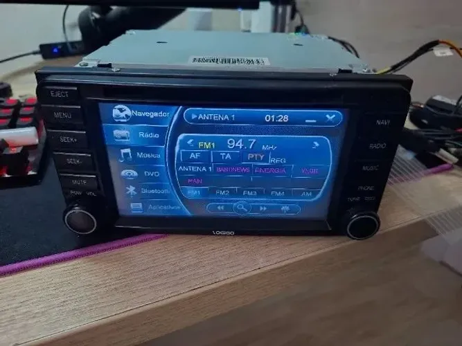 Multimídia Logigo Toyota, Radio, GPS, Bluetooth e Televisão, FUNCIONANDO. PARA SAIR RAPIDO