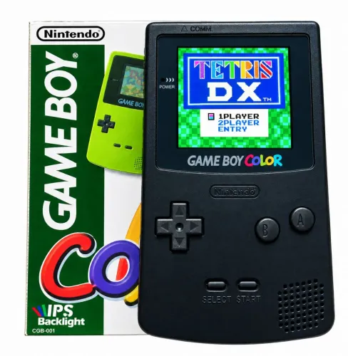 Nintendo Game Boy Color IPS Backlight + 2 jogos originais