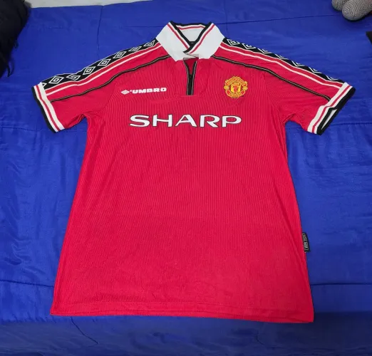 Camisa retro do Manchester united 1998/1999 Beckham 7