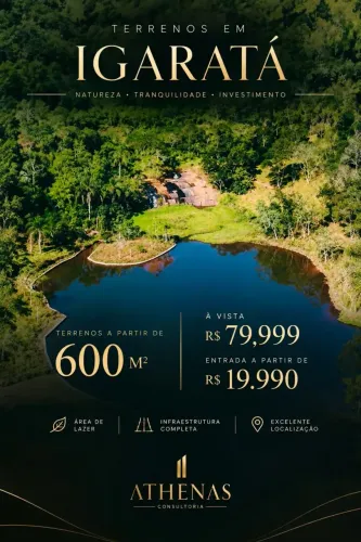 Terreno em Igaratá a partir de 600m²