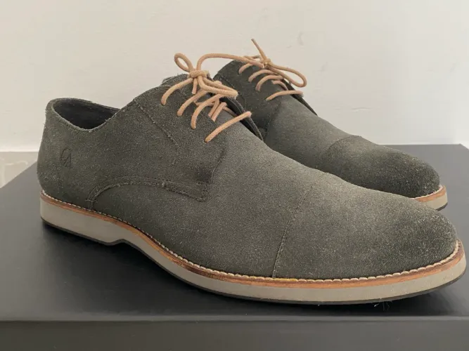 Sapato Oxford Camurça verde musgo - TAM - 40