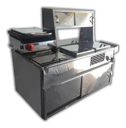 Kit portátil carro trailer hot dog e x salada