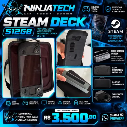 Steam deck completo 512gb