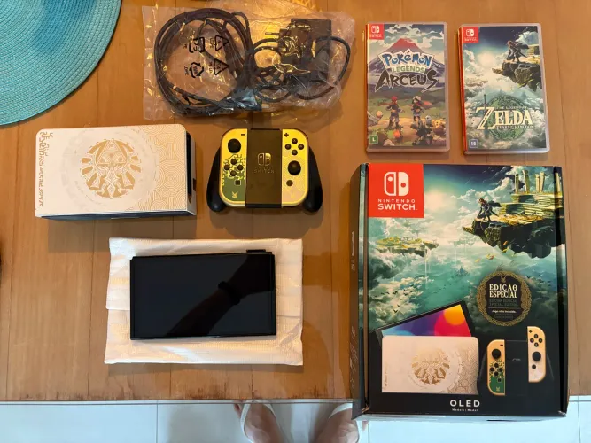 Nintendo switch oled Zelda special edition + jogos