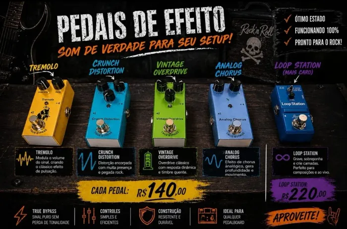 Pedais de guitarra