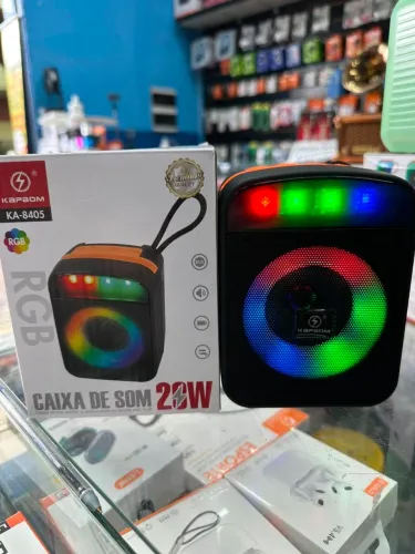 Caixinha de som potente completa 20w com bluetooth rádio pendreve recarregável super alta