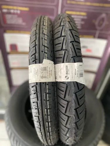 2 pneus 90/90/18 e 80/100/18 Maggion (instalação grátis)