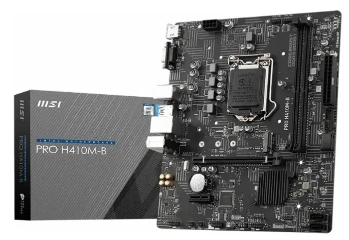 Placa-mãe Msi Pro H410m-b Lga1200 Ddr4 de 10ª geração