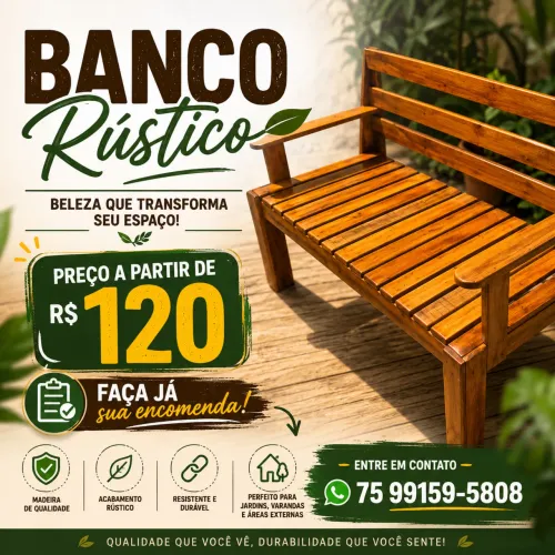 Móveis rústicos