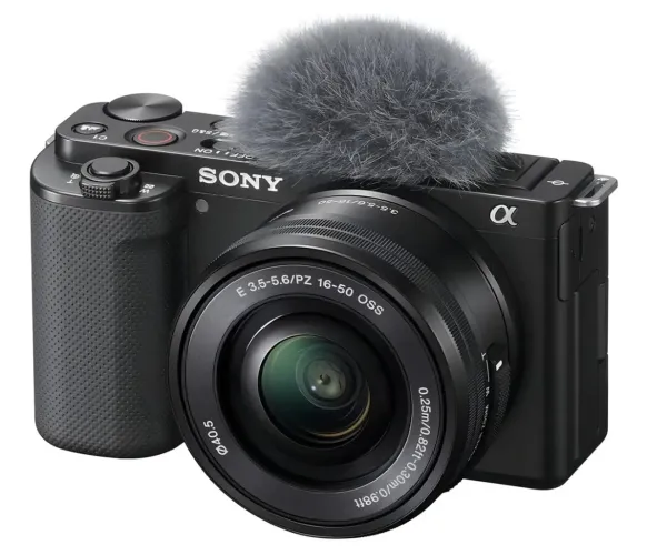 Câmera ZVE10 + lente 16-50mm + cartão + case protetora ZERADA