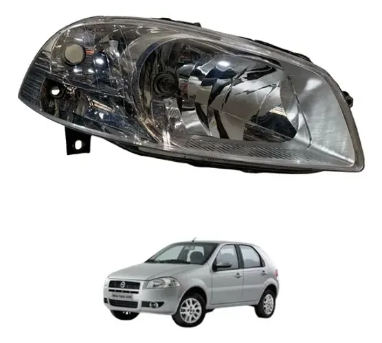 Farol Direito Foco Simples Fiat Palio 2008 2009 2010 Direito/passageiro