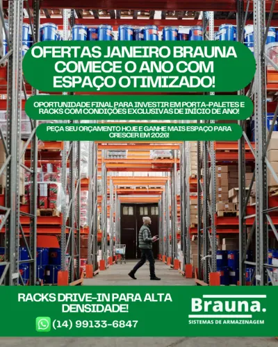 Estante Leve Brauna - Para Arquivo e Caixa Pequena