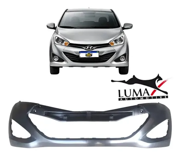 Parachoque Dianteiro Hyundai Hb20 2012 2013 2014 2015 Preto Liso