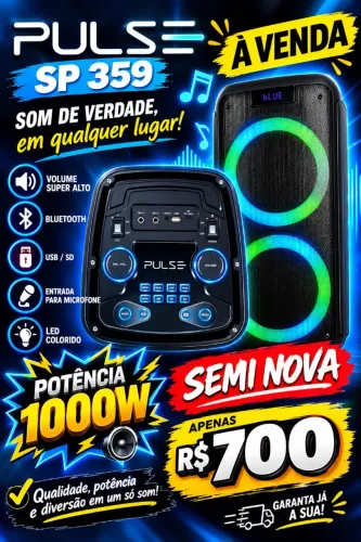 Caixa de Som Pulse Sp359 - 1000w