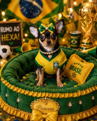 Chihuahuas meninas com kit completo