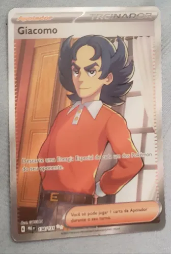 Gicomo full art (138/131) + Ace Spec, e Eveelution aleatoria, foil, pokebola ou reverse.