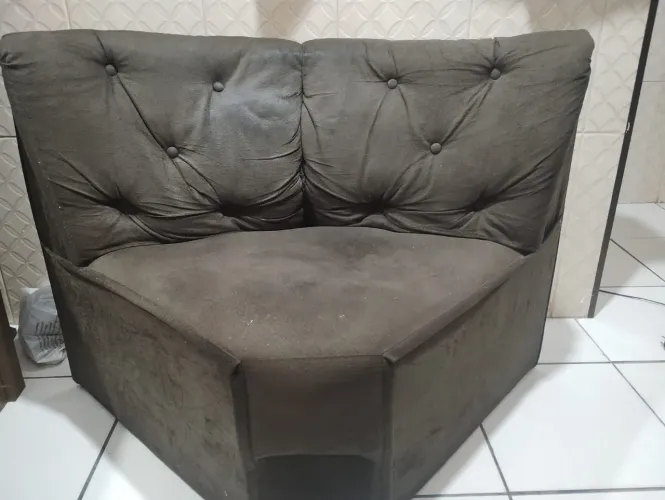 conjunto sofá em L 300,00 