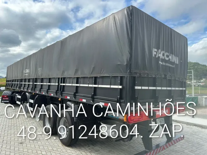 Carreta Facchini 4° Eixo 2024 14,50 Mts Comprimento 1,80 Mts S/Pneus Assoalho Chapa.