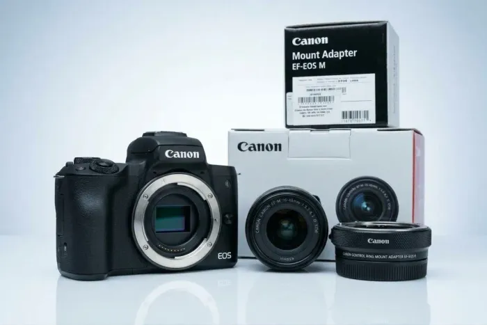 Canon M50 + Lente.do Kit Adaptar EF