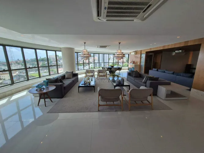 Residencial Mirante Olímpio Filho, mobiliado de 360 m² com 5 quartos e 4 suítes na Ribeira