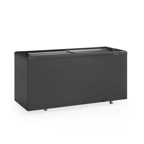 FREEZER TAMPA DE VIDRO PRETO OU BRANCO 