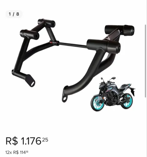 Protetor De Motor Mt 03 Cage Mt03 Stunt Race Sliders Carte