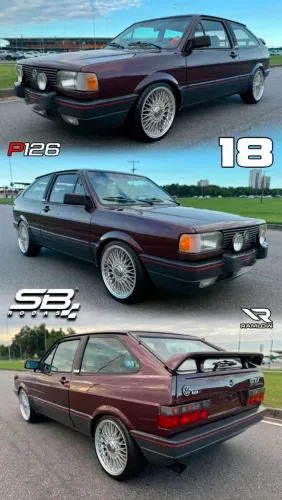 Rodas aro 18 Volkswagen Gol Gti Bbs Prata com borda 4x100 novas
