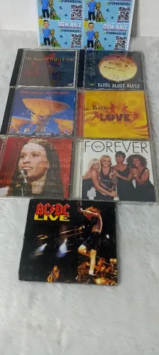 CD Música Pop e Rock Lote, ACDC, Beatles entre outros