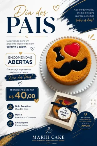 Bolo temático dia dos Pais