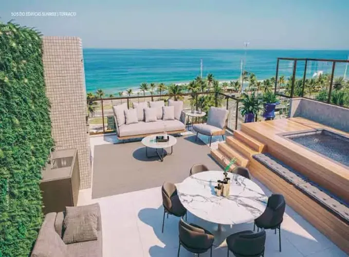 Cobertura Frente Mar com 245 metros quadrados com 3 quartos na Barra da Tijuca/RJ
