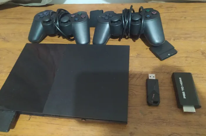 PlayStation 2 completo - muito conservado.