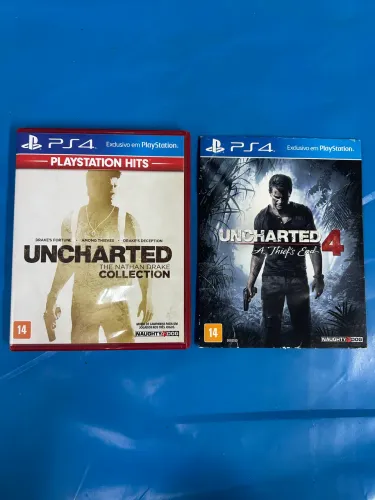 Coletânea Uncharted de ps4 - jogo 1 ao 4
