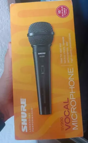 Microfone dinâmico Shure SV