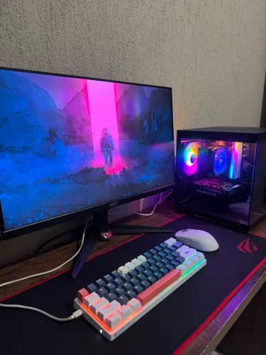 PC Gamer i3-8100 + GTX 1650 4GB + 16GB RAM + SSD NVMe + HD 1TB + Kit Gamer