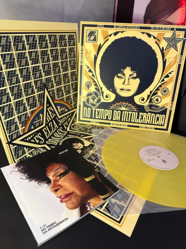 Vinil Elza Soares - No tempo da Intolerância + Revista Noize