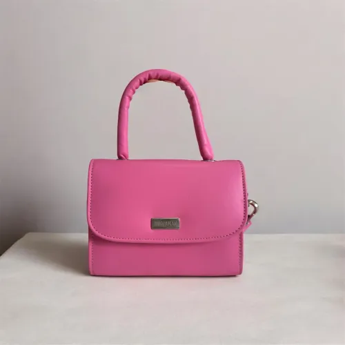 Bolsa Rosa Pink Adriana K | Mão e Transversal