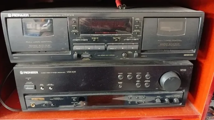 receiver pioneer vsx-305 e tape deck pioneer  ct-w204