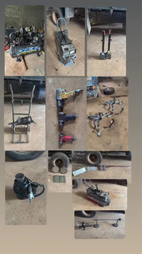 Equipamentos para alinhamento e balanceamento de caminhões. 