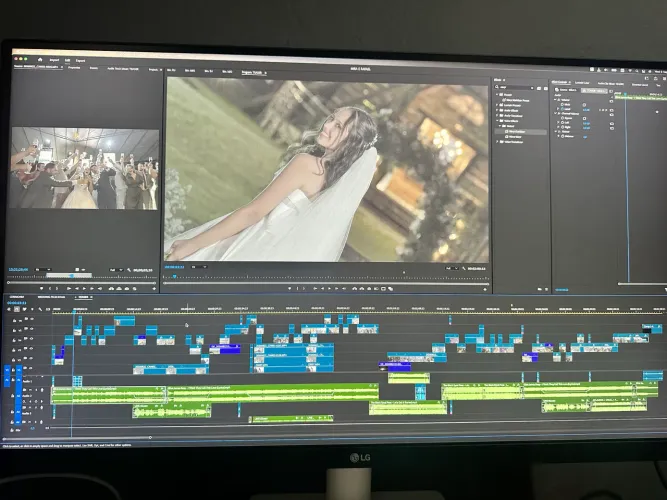 Edição de vídeo para casamentos cinematográficos 