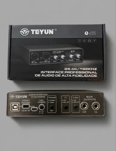 Interface de Áudio- Teyun Q22