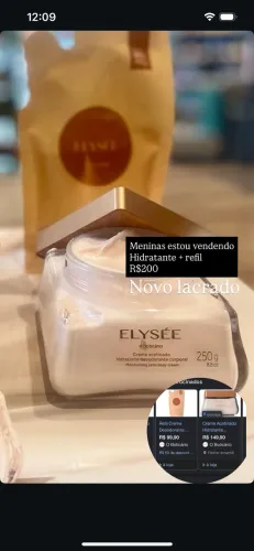 Hidratante Elysee Ipatinga