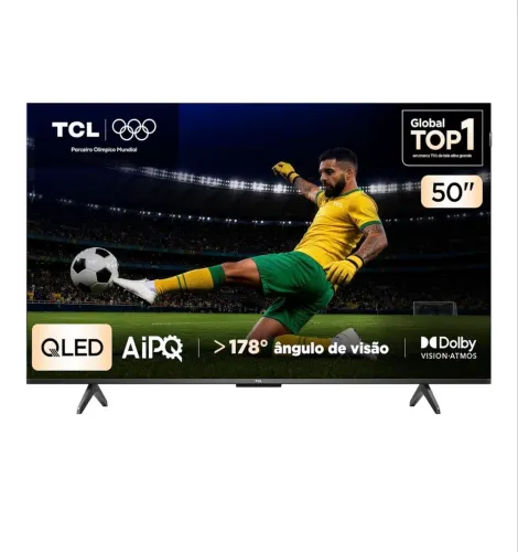 Smart TV TCL 50? QLED 4K Google TV - Oferta Relâmpago